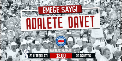 Memur-Sen 81 İlde Emeğe Saygı Adalete Davet Çağrısı Yapacak