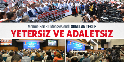 “Sunulan Teklif Yetersiz ve Adaletsiz”