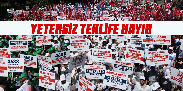 Memur-Sen 81 İlde “Yetersiz Teklife Hayır” demek için sahaya çıktı