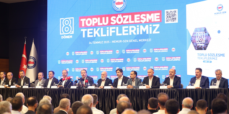 Memur-Sen 8. Dönem Toplu Sözleşme Tekliflerini Açıkladı