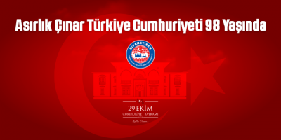 Asırlık Çınar Türkiye Cumhuriyeti 98 Yaşında