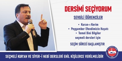 Seçmeli Kur’an ve Siyer-i Nebi Dersleri Ehil Kişilerce Verilmelidir