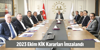 2023 Ekim KİK Kararları İmzalandı