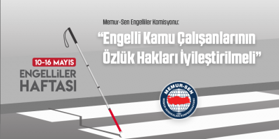 “Engelli Kamu Çalışanlarının Özlük Hakları İyileştirilmeli”