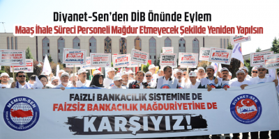 Diyanet-Sen’den DİB Önünde Eylem