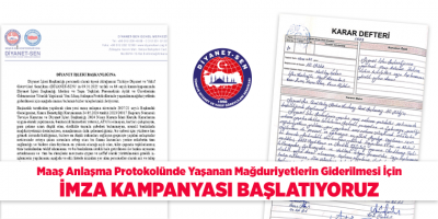 İMZA KAMPANYASI BAŞLATIYORUZ