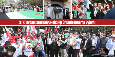 STK’lardan İsrail Büyükelçiliği Önünde Kınama Eylemi