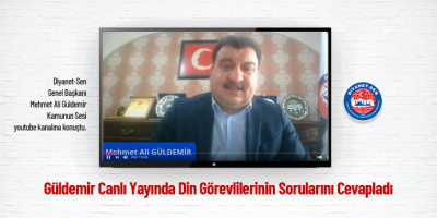 Güldemir Canlı Yayında Din Görevlilerinin Sorularını Cevapladı