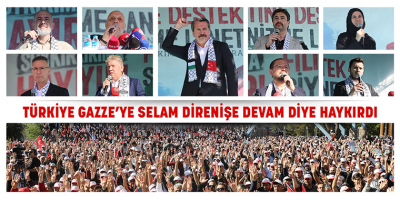 Binlerce Vatandaş Filistin’e Destek İçin Buluştu Meydanlardan Soykırıma Lanet Yağdı