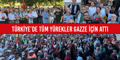 Türkiye’de Tüm Yürekler Gazze İçin Attı