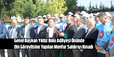 Genel Başkan Yıldız Bolu Adliyesi Önünde Din Görevlisine Yapılan Menfur Saldırıyı Kınadı