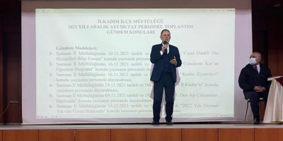 Genel Sekreter Özkan Samsun İlkadım İlçe Müftülük Toplantısına Katıldı