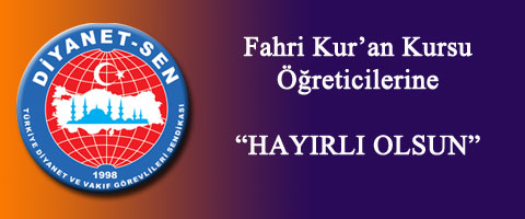 Fahri Kur&#8217;an Kursu Öğreticilerimize Atama Kararı