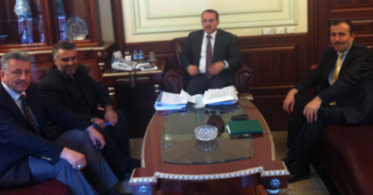 Hatay Şubesi&#8217;nden Adalet Bakanı Sadullah Ergin&#8217;e Ziyaret