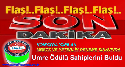 Umre Ödüllü Deneme Sınavında Kimler Birinci Oldu!