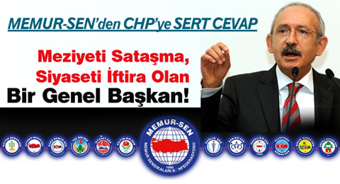 Meziyeti Sataşma, Siyaseti İftira Olan Bir Genel Başkan!
