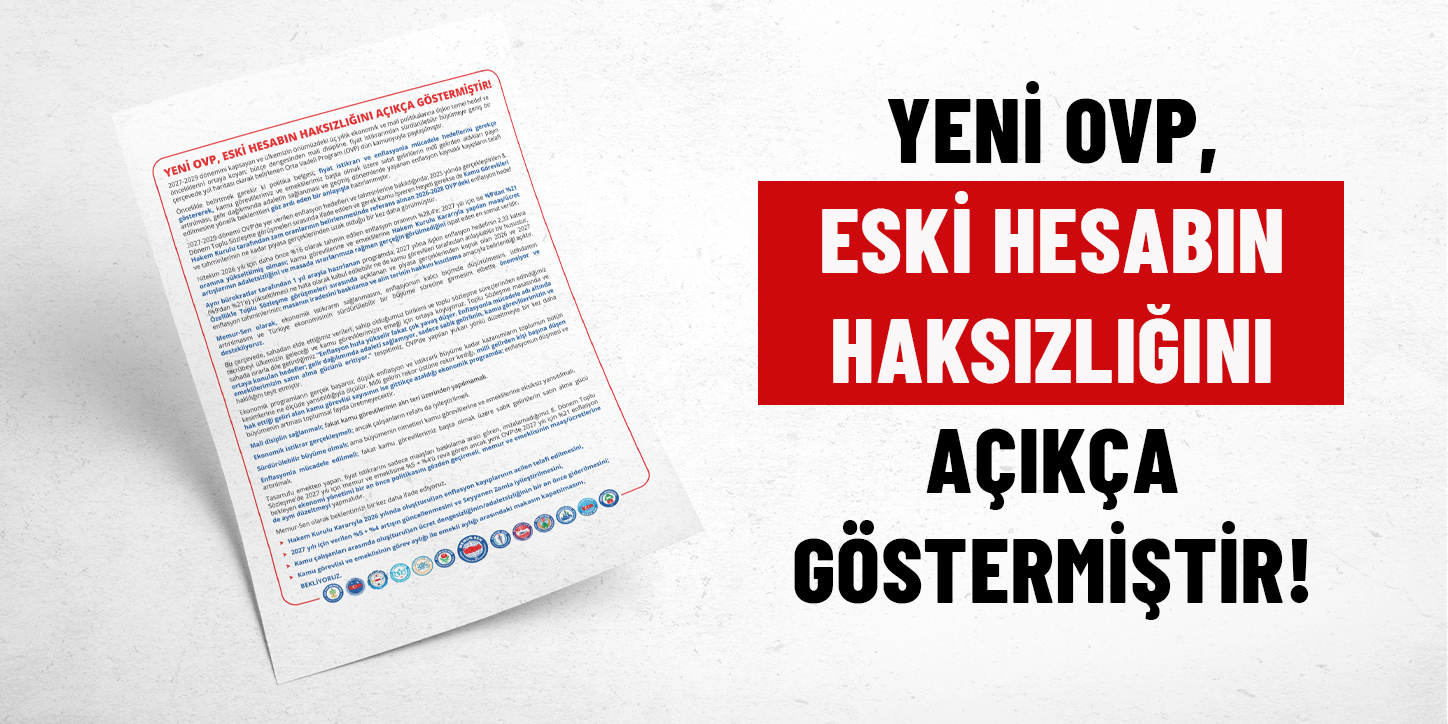 Yeni OVP, Eski Hesabın Haksızlığını Açıkça Göstermiştir!