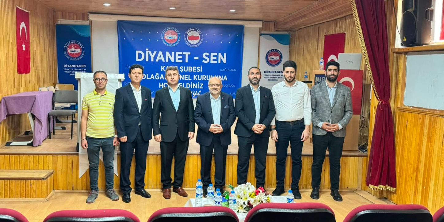 Diyanet-Sen Kars Şubesi 3. Olağan Genel Kurulunda Muharrem Satı Güven Tazeledi